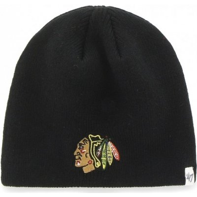 '47 NHL Chicago black hawks Beanie zimní čepice černá – Zboží Mobilmania