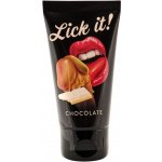 Lick it! erotický lubrikační masážní gel s vůní a příchutí čokolády 50 ml – Sleviste.cz