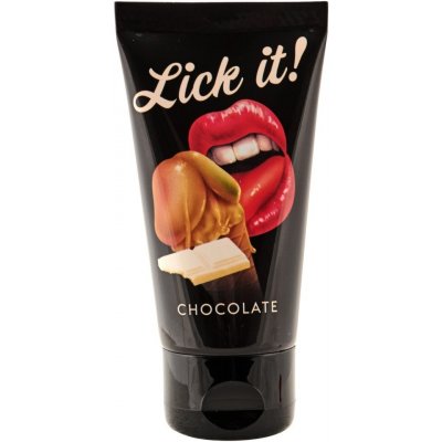 Lick it! erotický lubrikační masážní gel s vůní a příchutí čokolády 50 ml