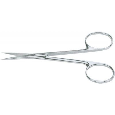 Surgicrafts stainless 08-340-11 nůžky oční velmi jemné rovné velikost 11,5 cm