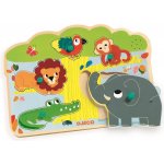 Djeco vkládací puzzle zvířátka z jungle se zvuky – Hledejceny.cz