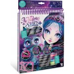 Nebulous Stars Kreativní návrhářský blok se šablonami nálepkami a pastelkami- Eclipsia fialová – Zboží Dáma