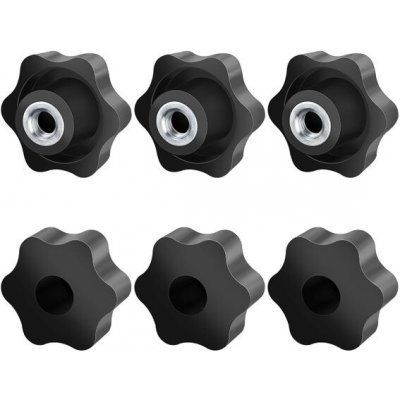 Hvězdicová matice Jeboler M10, 6 kusů, vroubkovaný šroub s vnějším průměrem 50 mm, hvězdicová – Hledejceny.cz