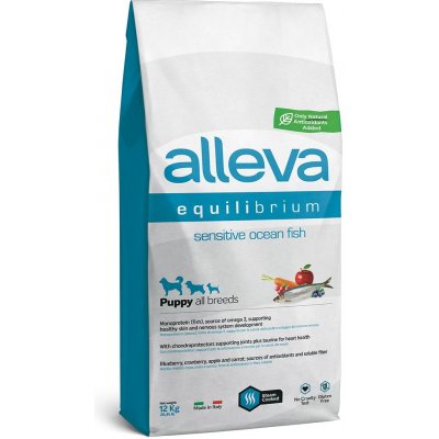 Alleva Equilibrium Sensitive Puppy All Breeds Ocean Fish 12 kg