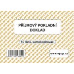 Optys 1318 Příjmový pokladní doklad A6 samopropisovací 50 listů – Zboží Dáma
