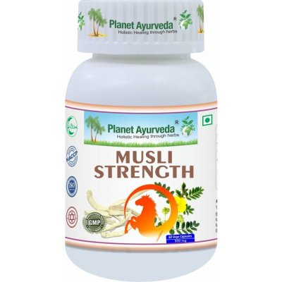 Planet Ayurveda Musli Strength 500 mg 60 kapslí – Hledejceny.cz