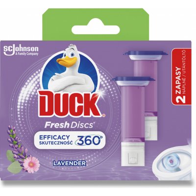 Duck Fresh Discs WC gel pro hygienickou čistotu a svěžest Vaší toalety Levandule 2 x 36 ml – Zboží Mobilmania