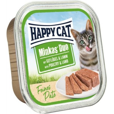 Happy Cat Minkas Duo Paté Drůbež & Jehně 100 g – Zbozi.Blesk.cz