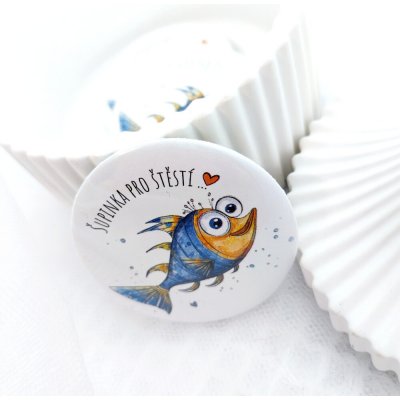 Šupinka pro štěstí vzor 3 zrcátko průměr 58 mm 1 kus – Hledejceny.cz