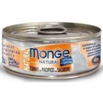 Monge Cat Natural tuňák žlutoploutvý a losos 80 g – Hledejceny.cz