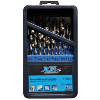XTLINE Sada vrtáků 1-13mm 25dílů cobalt (XT35025) – Zbozi.Blesk.cz