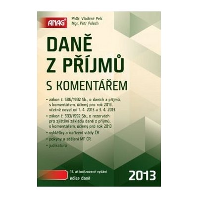 Daně z příjmů s komentářem - Vladimír Pelc, Petr Pelech – Hledejceny.cz