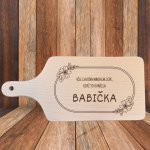 Dřevěné prkénko Když to uvařila Babička Rozměr: Střední - 14 x 31cm – Zboží Mobilmania