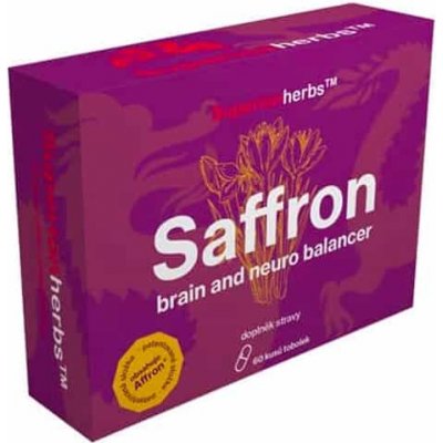 Superionherbs Saffron Brain and Neuro balancer 60 kapslí – Hledejceny.cz