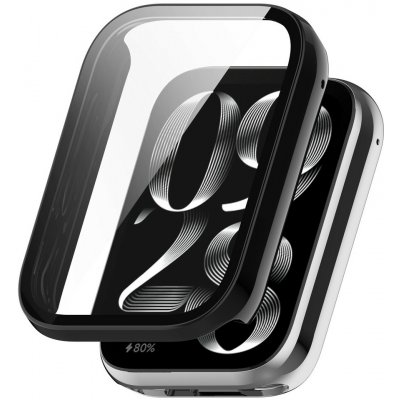 VSECHNONAMOBIL 146559 PC FULL COVER Plastový kryt se sklem pro Xiaomi Smart Band 10 Pro černý – Zboží Živě