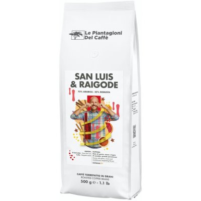 Le Piantagioni del Caffe' San Luis & Raigode Espresso 75% Arabika 25% Robusta 0,5 kg