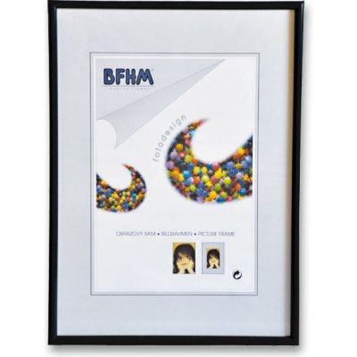 BFHM Obrazový rám - plastový rám A4 černý 29,7 x 21 cm – Zboží Mobilmania