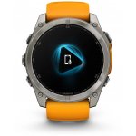 Garmin Fenix 8 AMOLED 51mm Sapphire Titanium Graphite/Orange 010-02905-11 – Zboží Živě