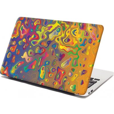 Sablio Samolepka na notebook Barevné skvrny - 38x26 cm – Zboží Živě