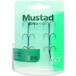 Mustad TR58NP-BN-8 trojháček black nickel vel.8 6ks