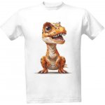 Tričko s potiskem Tyrannosaurus rex bílá – Hledejceny.cz