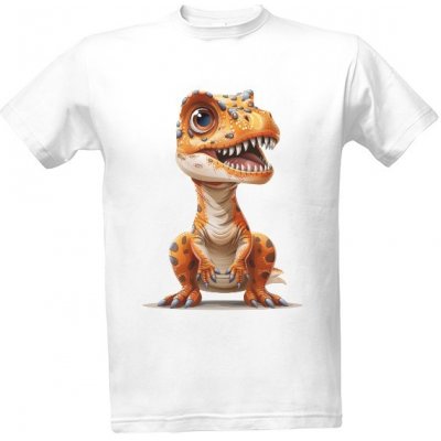 Tričko s potiskem Tyrannosaurus rex bílá – Hledejceny.cz