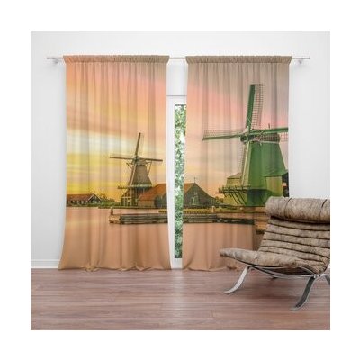 Sablio Závěs Větrné mlýny: 2ks 140x250cm – Hledejceny.cz