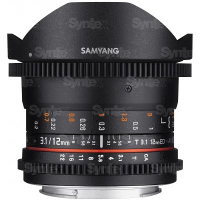 Samyang 12mm T3.1 VDSLR Fish-Eye Canon EF