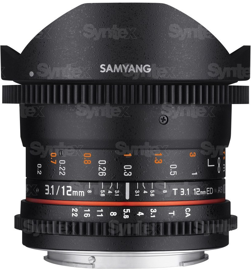 Samyang 12mm T3.1 VDSLR Fish-Eye Canon EF