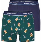 Happy Shorts vánoční boxerky 2 kusy zelená – Hledejceny.cz