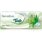Tento sensitive papírové kapesníčky Aloe vera 3-vrstvé 10 x 10 ks – Zbozi.Blesk.cz
