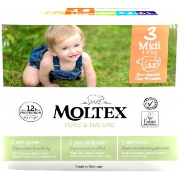 Moltex Plenky Pure & Nature Midi 4-9 kg 33 ks