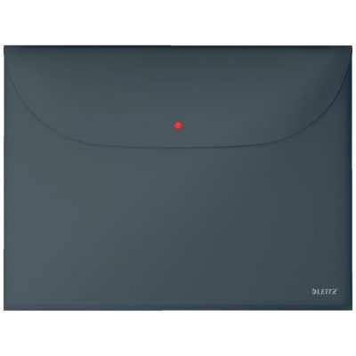 LEITZ Cosy A4 s drukem 2 kapsy matně šedé 3 ks – Zboží Živě
