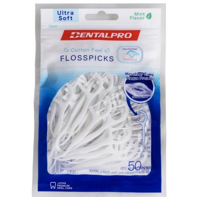 DentalPro Flosspicks Mint párátko se zubní nití 50 ks – Zboží Dáma