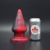 Anální kolík Topped Toys The Grip 106 Forge Red, prémiový silikonový anální kolík 18 x 8,6 cm