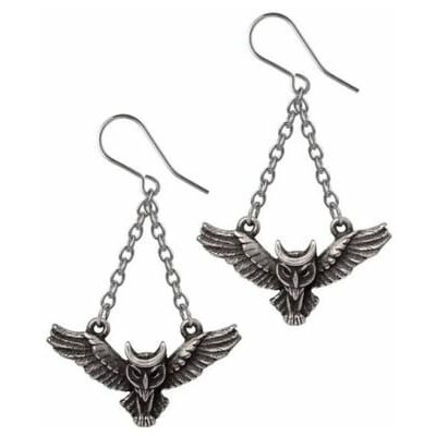 Alchemy Gothic Náušnice Athénina sova E494 – Hledejceny.cz