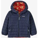 Patagonia Baby Reversible Down Sweater Hoody fox chase/madder red – Zboží Dáma