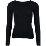 NOVODONIA Dámské tričko s dlouhým rukávem modal s kašmírem černá – Sleviste.cz
