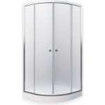 Roth Čtvrtkruhový sprchový kout APOLLO CHROME v setu s vaničkou 90 x 90 cm Brillant Sklo MATT GLASS Univerzální 4000613 – Hledejceny.cz