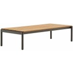 Kave Home Sorells 149,2 x 63 cm se zelenou podnoží zahradní konferenční stolek Dřevěný – Hledejceny.cz