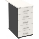 Hobis K 35 C P 80 5 zásuvky léta podél 80 cm antracit bílá – Hledejceny.cz