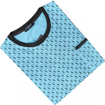 C lemon NN11 pánská noční košile s dlouhým rukávem sv.modrá – Zboží Mobilmania