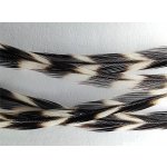 Hends Kohoutí Peří Dry Fly Hackle Černobílá Grizzly S – Zboží Dáma