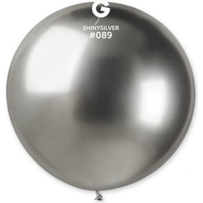Gemar Balloons Obří nafukovací balon - chromový stříbrný 80 cm