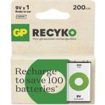 GP ReCyko 9V 200mAh 1ks 1032521021 – Zboží Živě