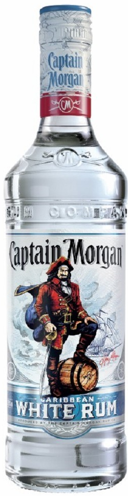 Captain Morgan White Rum 37,5% 0,7 l (holá láhev)