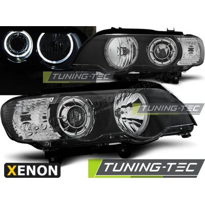 BMW X5 E53 09.1999-10.2003 přední čirá světla LED Angel Eyes Xenon black – Hledejceny.cz