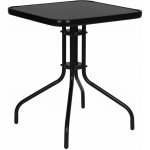 MultiGarden SC-073-1 Skleněný zahradní stolek 60 x 60 cm černý – Hledejceny.cz