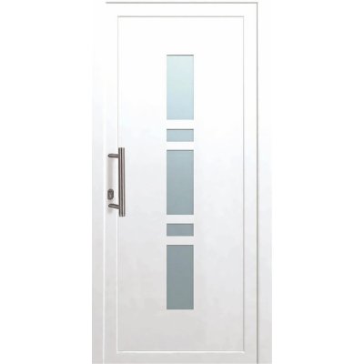 OBI Panto Plastové vchodové dveře K017 bílá 110 x 210 cm – Zbozi.Blesk.cz