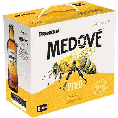 Multipack Primátor Medové světlé nefiltrované 5,5% 8x 0,5 l (karton) – Zboží Dáma